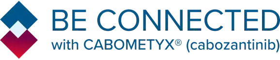 CABOMETYX BE CONNECTED Logo