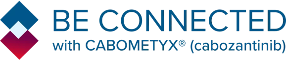 CABOMETYX BE CONNECTED Logo