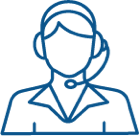 Person with headset icon